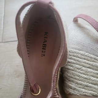 Zapatos de esparto Kiabi rosa talla 37