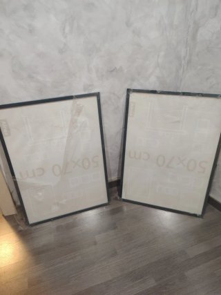 2 Marcos 50x70 cm verde oscuro