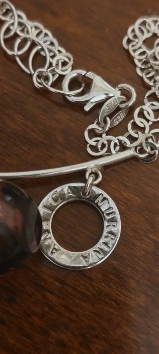 Collana Antica Murrina Argento 925 con Ciondoli