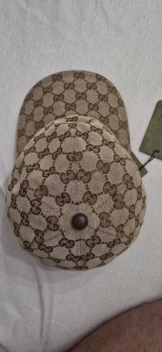Boné Gucci GG Monogram Bege/Marrom