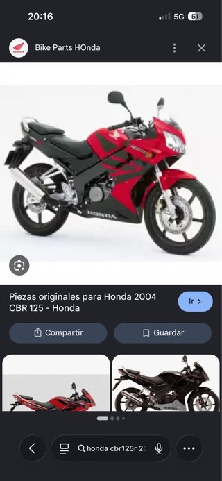 Despiece Honda CBR 125R