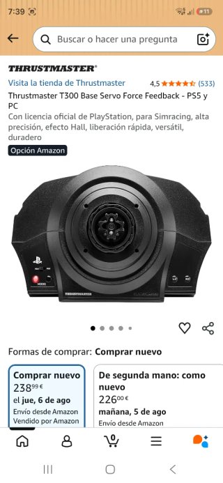Thrustmaster T300 RS Servo Base + regalo volante