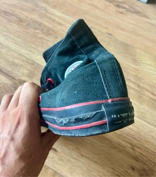 Converse All Star Altas Negras/Rojo
