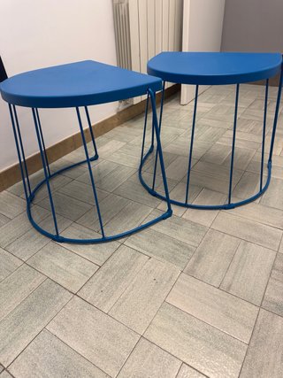 2 Taburetes Ikea Azul (mesita)