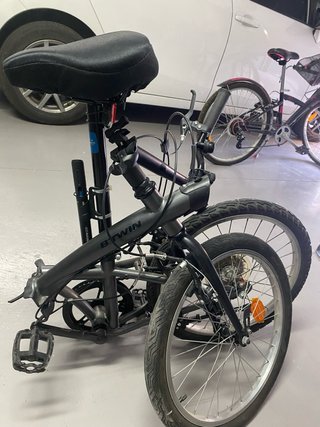 Bicicleta plegable BTWIN 20” 5v + rueda de cambio