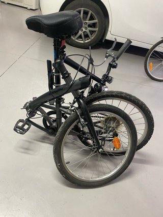 Bicicleta plegable BTWIN 20” 5v + rueda de cambio