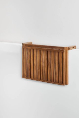 Mesa colgante y plegable de acacia