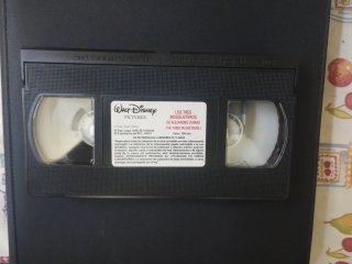 VHS Los Tres Mosqueteros Disney