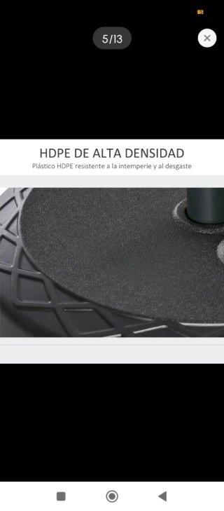 Soporte base para sombrilla exterior