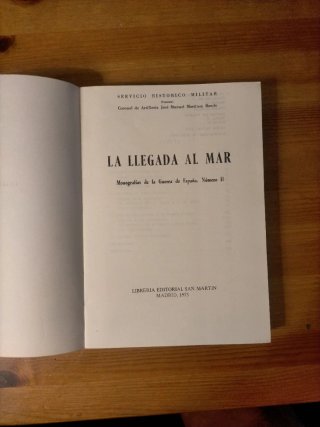 LA LLEGADA AL MAR. N.11 Servicio histórico militar