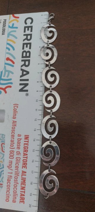 Bracciale Argento Massiccio Spirale