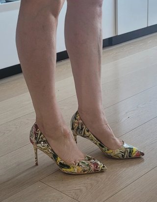 Zapatos de tacón multicolor