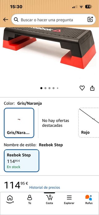 Step Aeróbico Reebok Professional