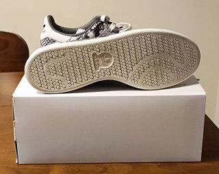 Adidas Stan Smith Piel Serpiente Gris Blanco