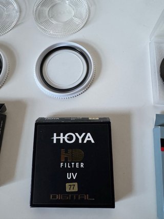 Pack Hoya Filtros 77mm CIR-PL + UV + ND Variable