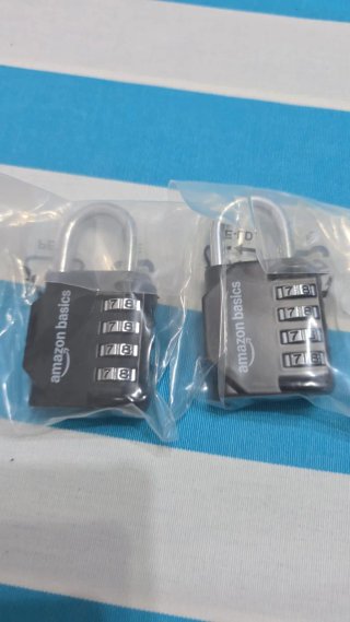 Amazon basics 2 pack code padlocks