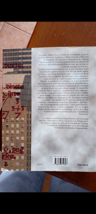Matemáticas aplicadas a la economía y empresa