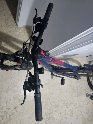 Bicicleta Rockrider ST 520 Azul/Rosa