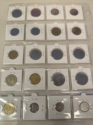 Lote 8 Monedas Italia Liras 1992-1999