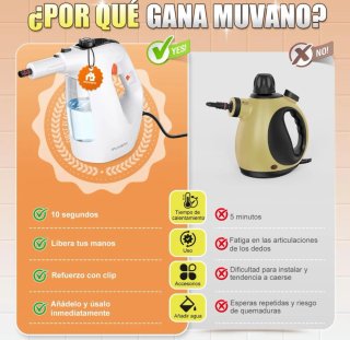 Limpiadora Vapor 1500W Instantánea