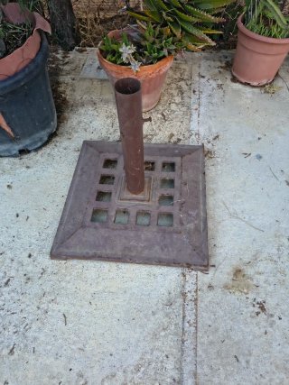 Base para sombrilla de hierro 47 cm de ancho