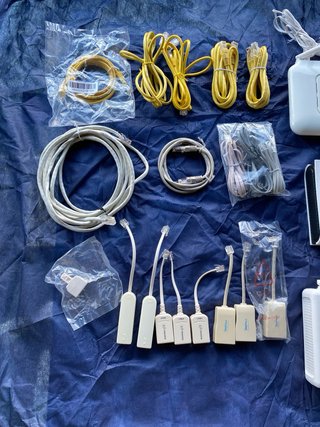 3 Routers ADSL + Cables Ethernet