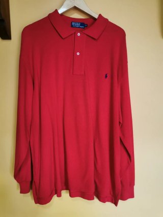 Polo Ralph Lauren Manga Larga Rojo