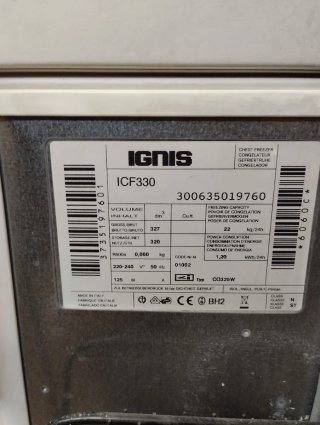 Arcón Congelador Ignis Casi Nuevo
