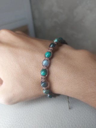 Bracciale Shamballa Uomo Pietra Naturale