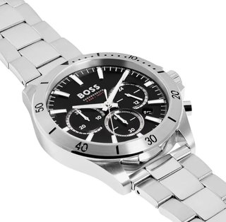 Reloj BOSS Cronógrafo Negro y Plateado