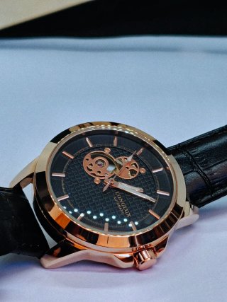 Relógio Longlux Automático Dourado e Preto