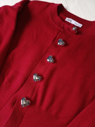 Chaqueta Zara Corazones Talla S