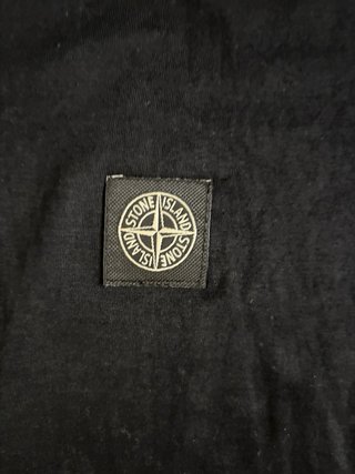 T-Shirt Stone Island Nera XL Nuova con Cartellino
