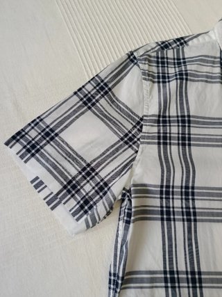 Camisa Lacoste T.S. Cuadros Azul Talla M
