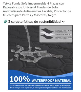 Funda de sofá JAOTTO impermeable 4 plazas