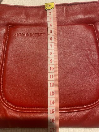 Bolso bandolera ANNA & ROBERT piel rojo