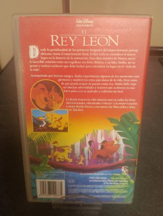 Película VHS El Rey León (Español)