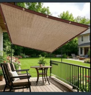 Toldo Vela Malla Rectangular 2X5 Metros