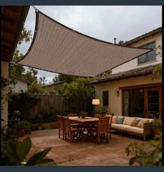 Toldo Vela Malla Rectangular 2X5 Metros