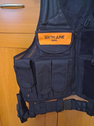 Gilet SIXTH JUNE uomo nero taglia unica