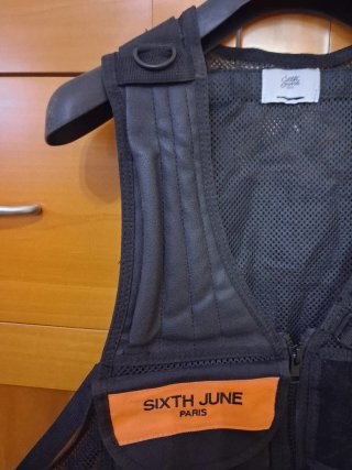 Gilet SIXTH JUNE uomo nero taglia unica