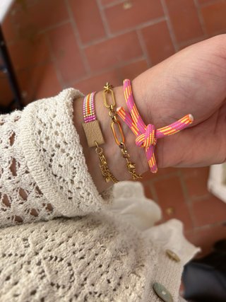 Pulsera Miyuki y Acero inoxidable