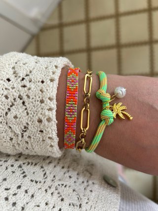 Pulsera Miyuki y Acero inoxidable