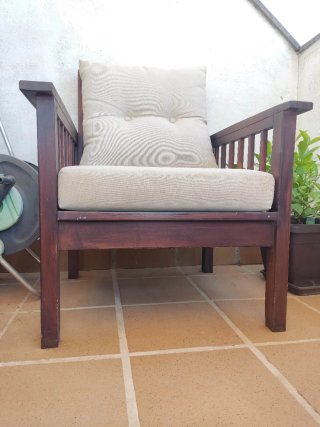 Sofás de exterior de madera