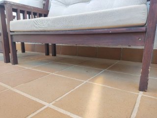 Sofás de exterior de madera
