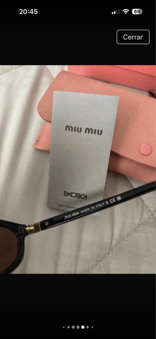 Gafas Miu Miu Marrones Lente Clara