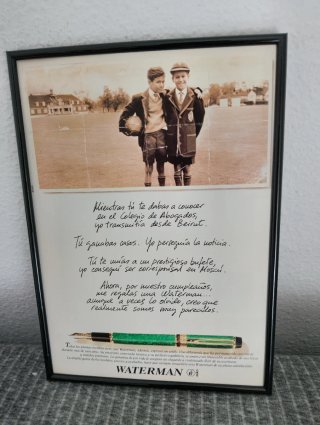 Annunci con cornice di marchi di penne e stilografiche