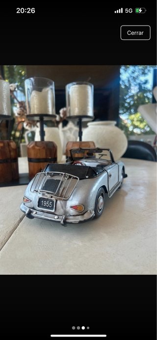 Coche metálico decorativo 1955