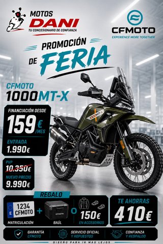 CFMOTO 1000MT-X Verde - Promoción Feria de muestra
