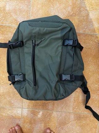 Mochila verde estilo cabina